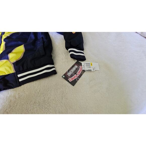 New Looney Tunes Members Only Jacket, Size Medium Navy & Yellow Tweety - Picture 4 of 9